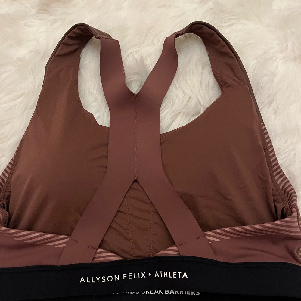 Athleta size medium brown supportive sports bra